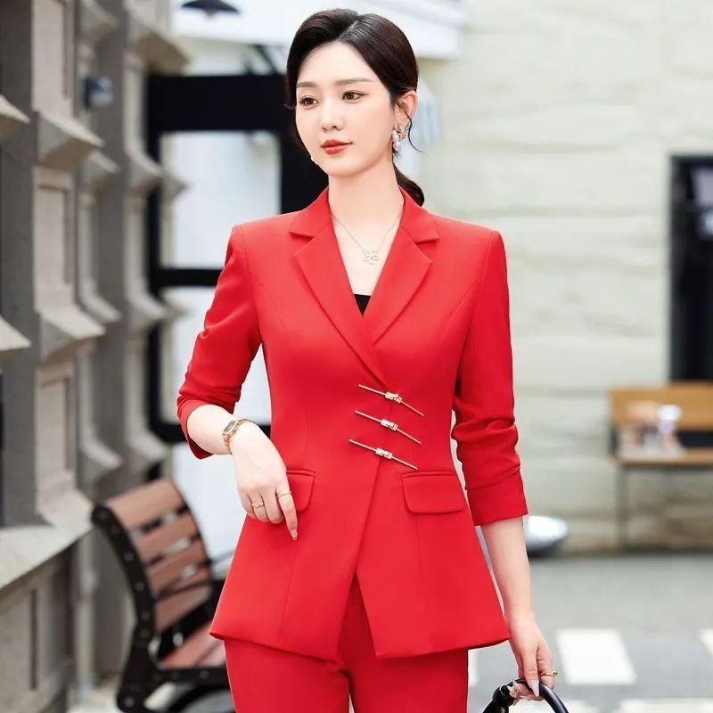 2025 Fashion White Red Black B - Women Formal Wear With Blazer review and price