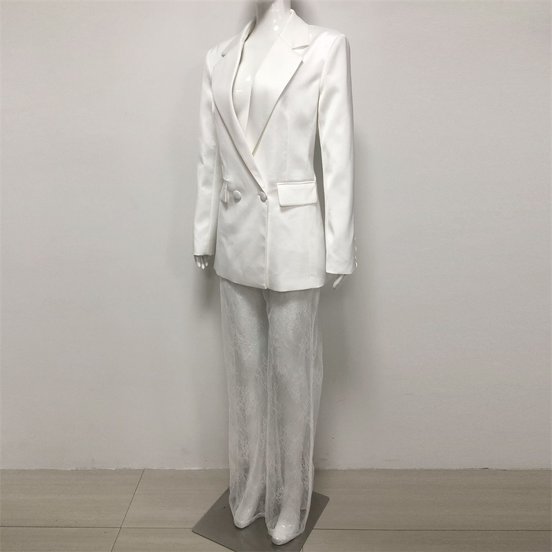 White Lace Women Suit Pants Se - Women'S Holiday Formal Wear review and price