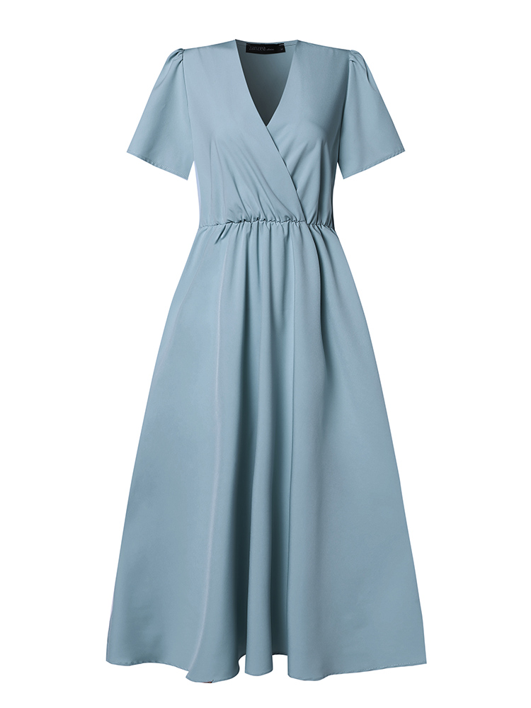 ZANZEA 2024 Elegant Short Slee - Women Formal Wear Zara review and price