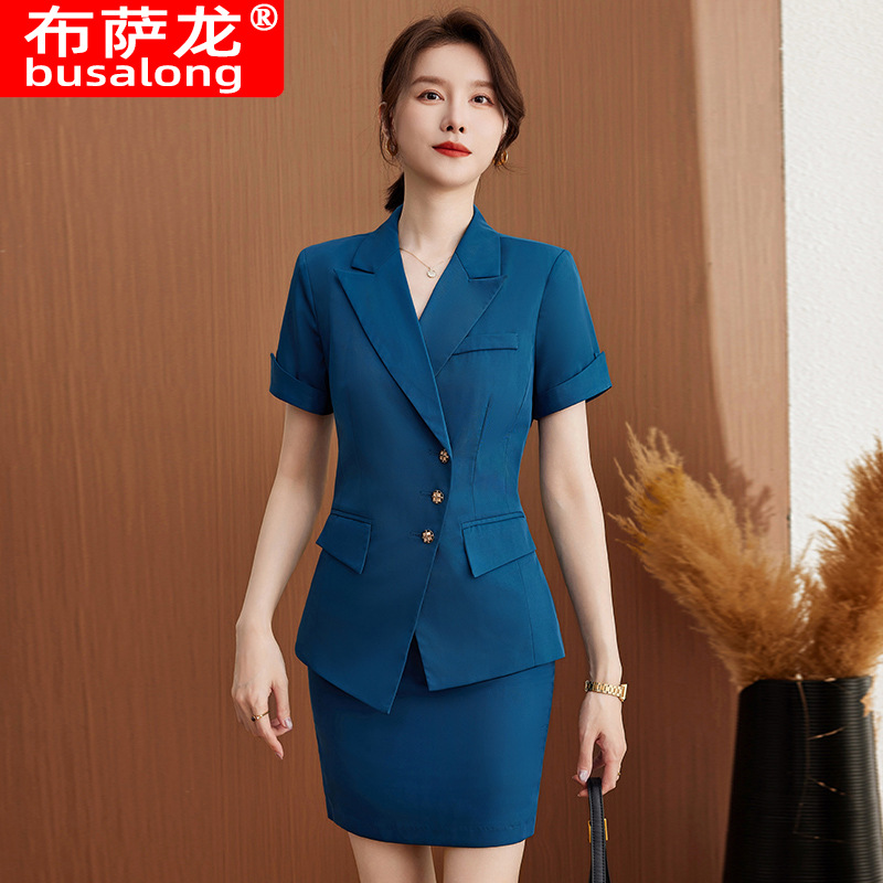 Short-sleeved professional bla - Women Formal Wear For Interview review and price