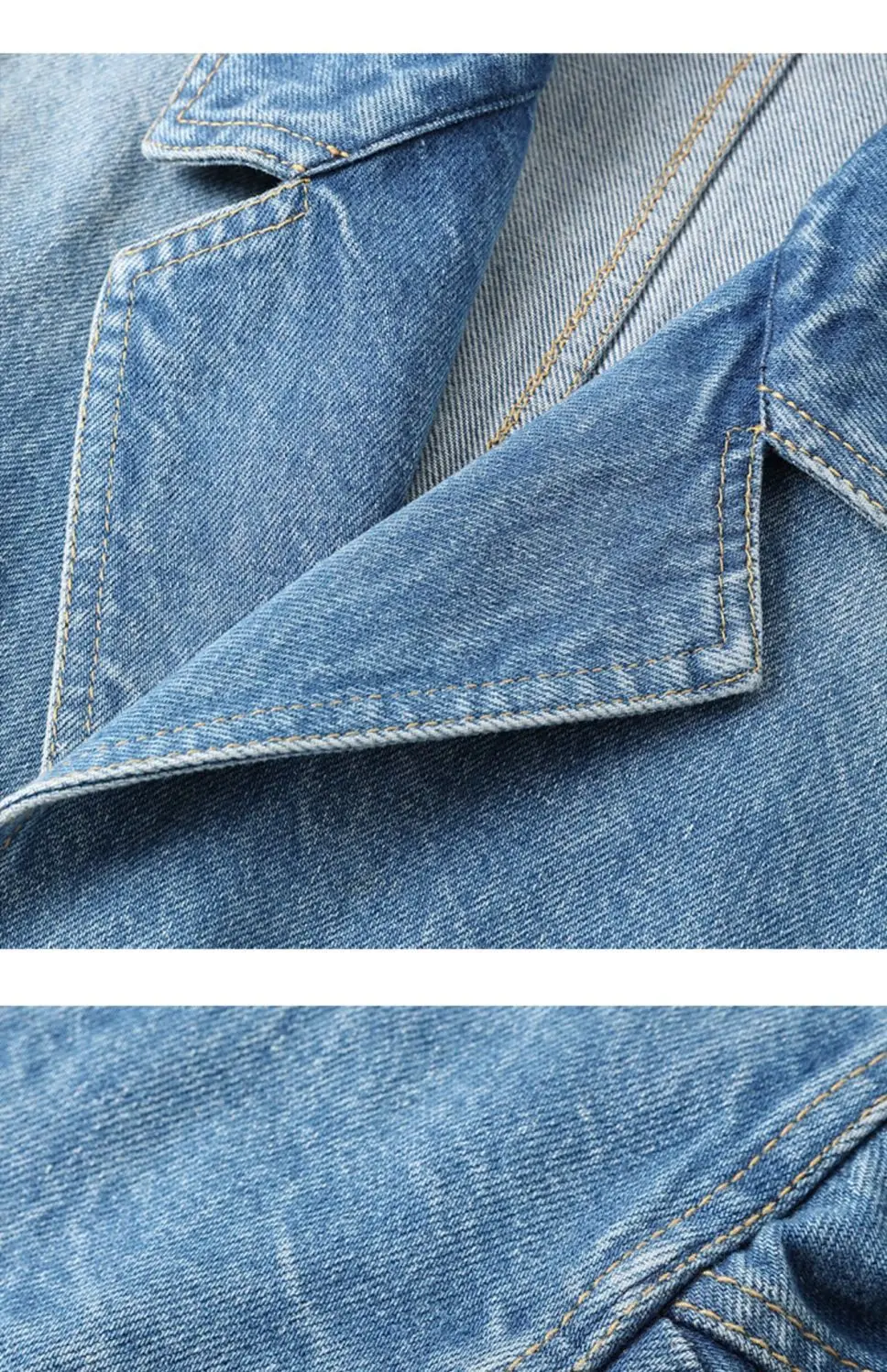 Blue Washed Retro Denim Jacket - Unique Women'S Formal Wear review and price