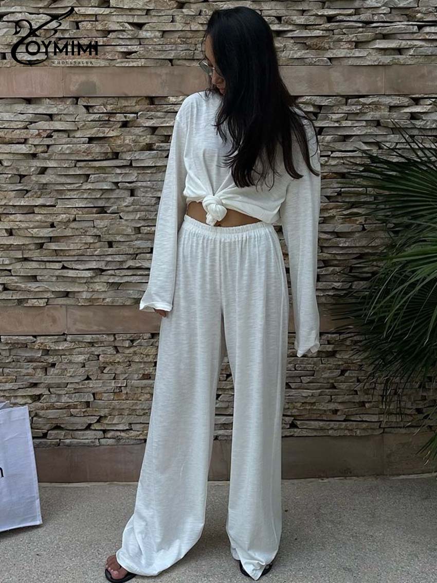 Oymimi Casual White Loose Two  - Women'S Formal Wear Blouse review and price