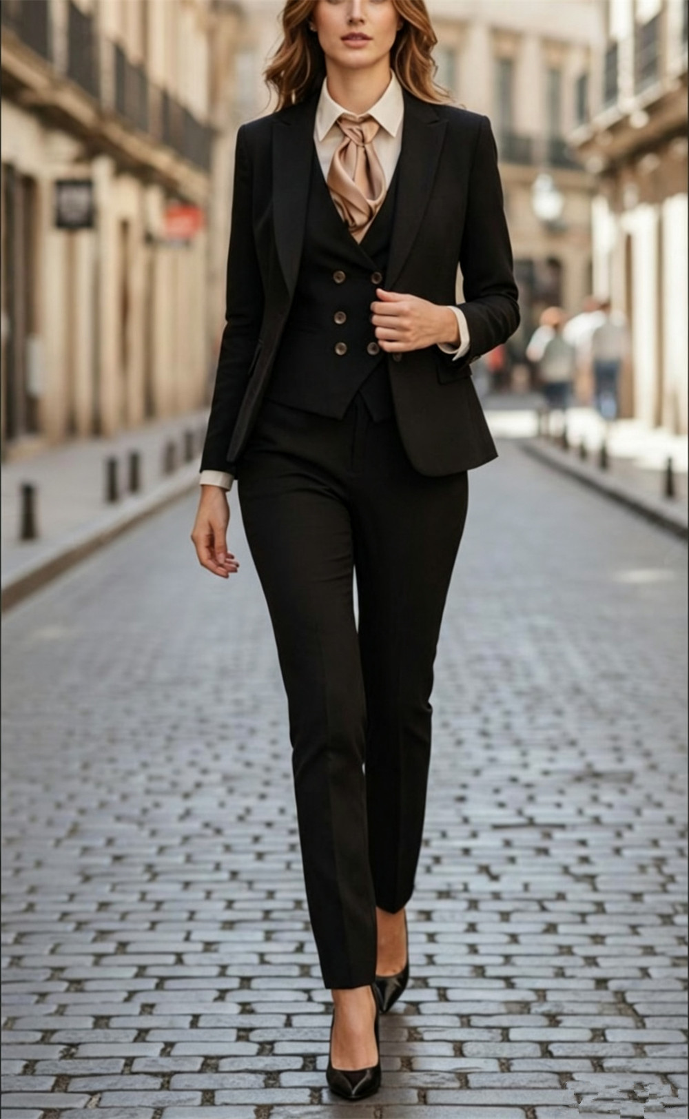 Women’s Black 3 Pieces Suit Se - Women'S Formal Wear Pantsuits review and price