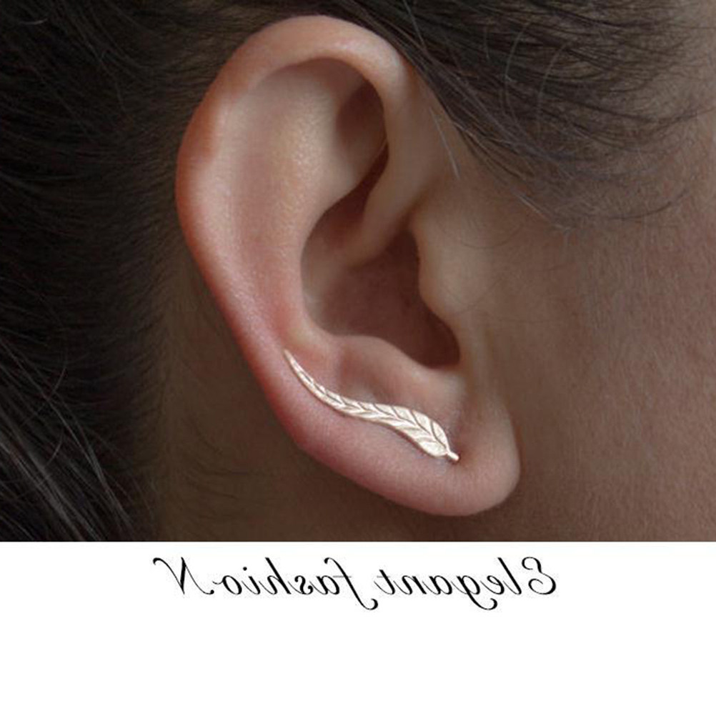 1Pair Leaf Ear Climbers Unique - Unique Women'S Formal Wear review and price