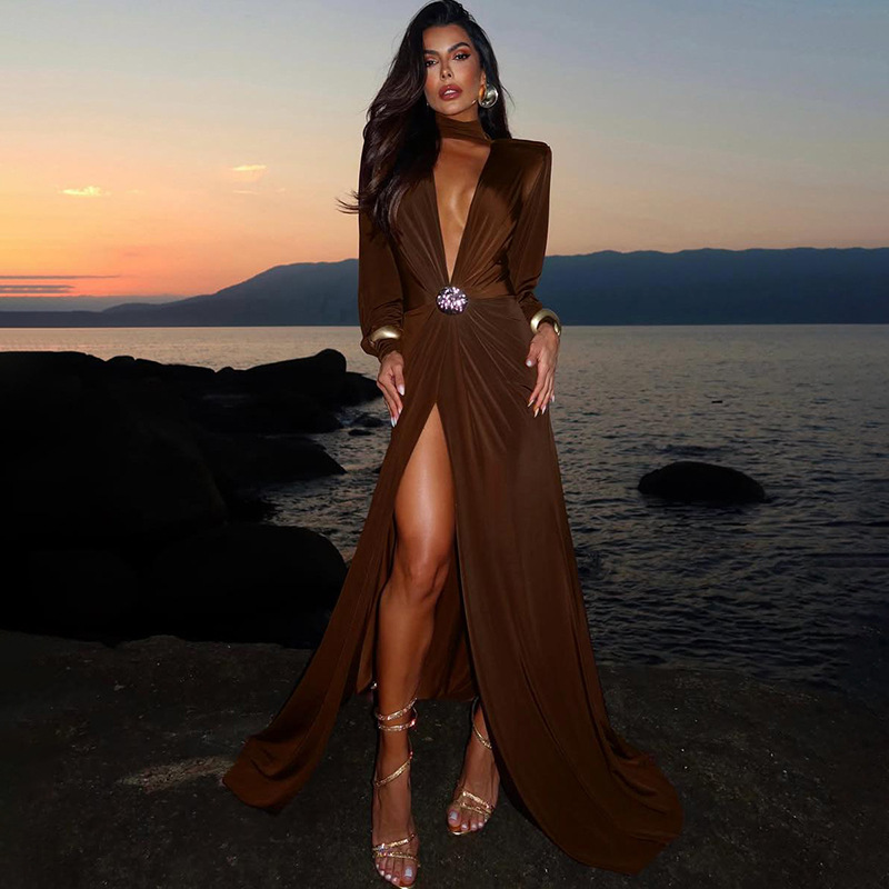 Brown Autumn Women Prom Dress  - Women'S Holiday Formal Wear review and price