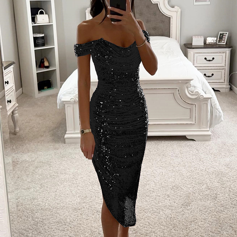 Sexy Asymmetrical Shinny Glitt - Women Formal Wear Zara review and price