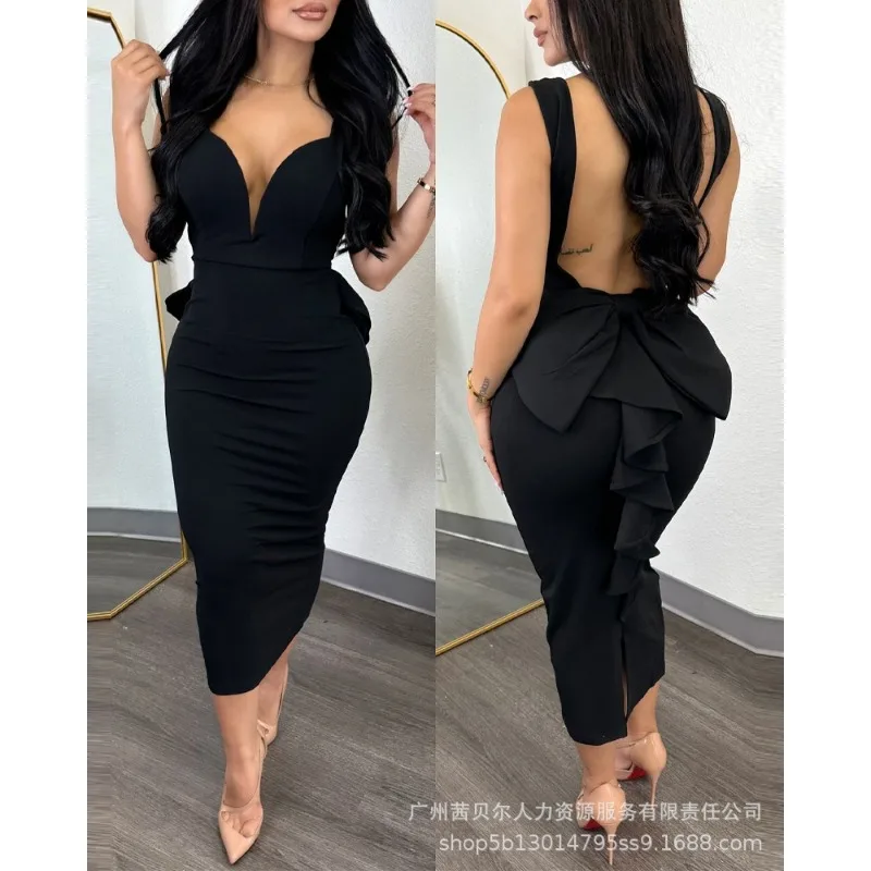 New Women's Backless Ruffles P - Women Formal Wear Zara review and price