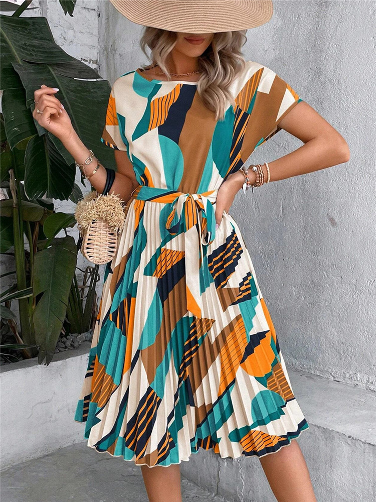 Msfilia Summer Print Pleated A - Women Formal Wear Zara review and price