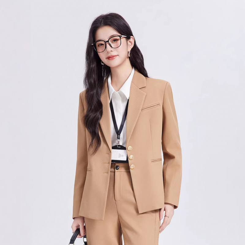 Khaki women's suit set, high-e - Women Formal Wear For Interview review and price