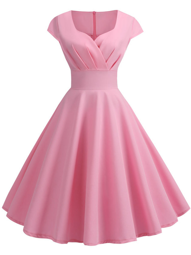 Pink Summer Dress Women V Neck - Women Formal Wear Zara review and price