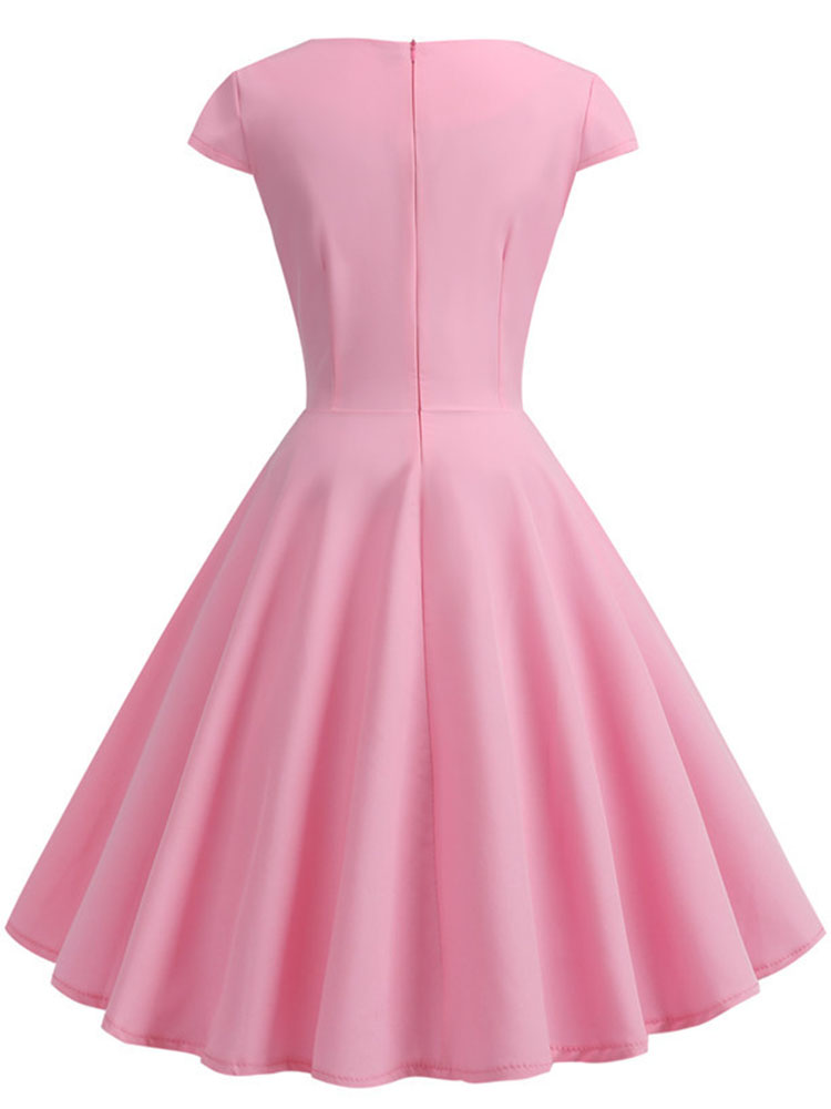 Pink Summer Dress Women V Neck - Women Formal Wear Zara review and price