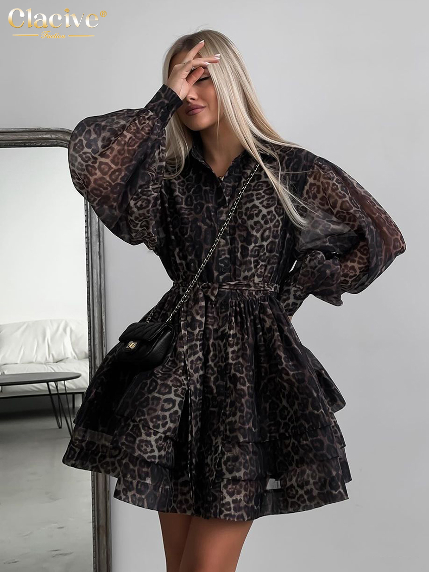 Clacive Fashion Leopard Print  - Women Formal Wear Zara review and price